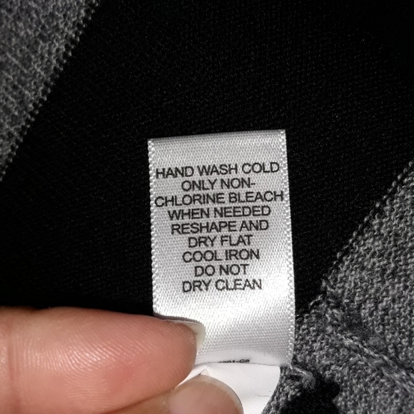 Banana Republic Vintage Wool Striped Cardigan Sweater - Grey/Black - S - Picture 9 of 11